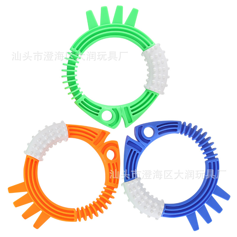 跨境亚马逊戏水潜水玩具儿童游泳池寻宝潜水鱼雷水环钻石套装玩具