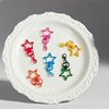 Colorful Five-Pointed Star Hanging Lobster Clasp Rotating Candy Color Metal Accessories DIY Keychain Bag Pendant Jewelry Accessories