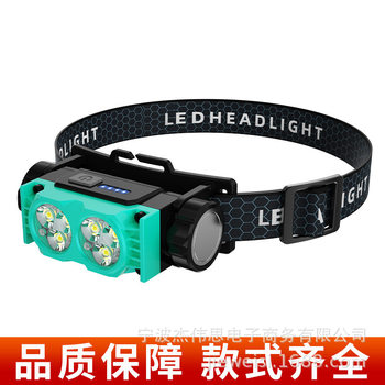 LED Headlight Strong Light long-shot hand-held rechargeable outdoor night fishing flashlight household super bright head-mounted miner's lamp