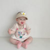 2024 Baby Clothes Summer Overalls Romper Short-Sleeve Outdoor Crawling Outfit Newborn Summer Korean Style Children's Clothing