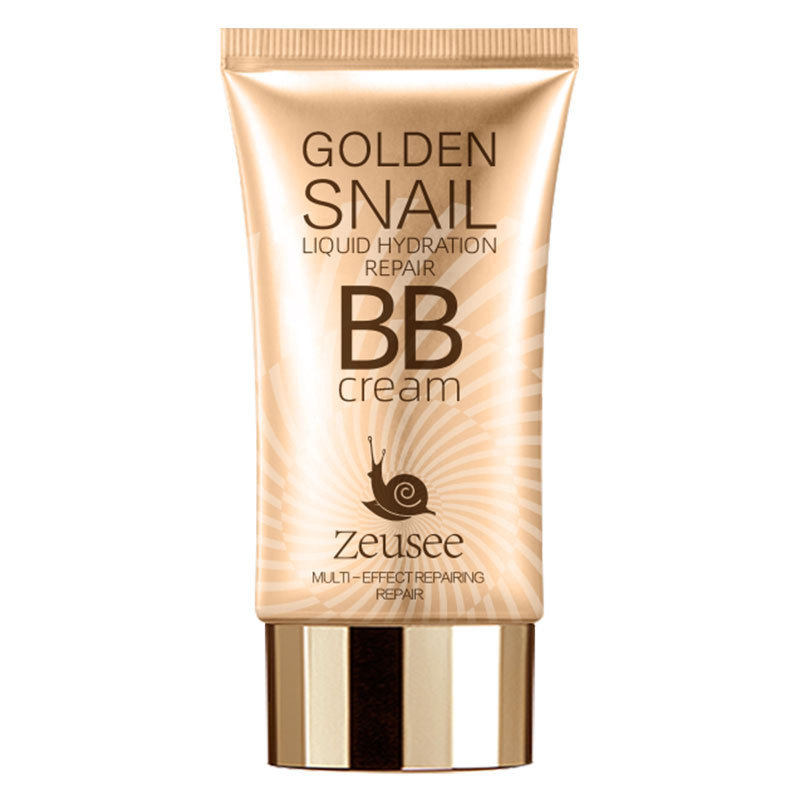 Snail Bb Cream Liquid Foundation Moisturizing Isolation Cream No-Makeup Liquid Foundation Long-Lasting Non-Stuck Powder Brightens Skin Concealer and Repairs