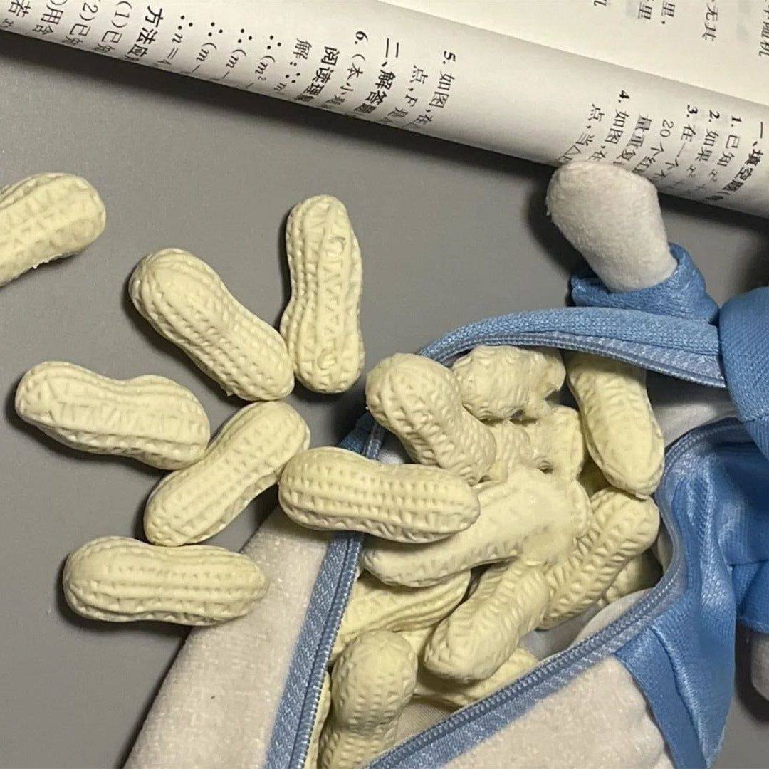 Korean and Japanese Creative Stationery Cute Realistic Peanut Erasers Bulk Pencil Erasers Student Gifts Prizes Erasers