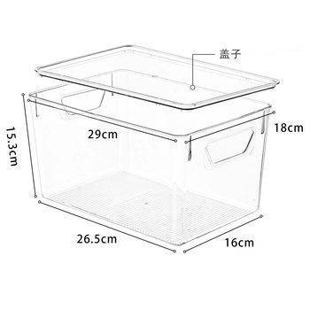 Cross-Border Home Kitchen Transparent Refrigerator Storage Box Drawer-Type Pet Egg Food Freezing Storage Box Storage Box
