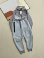 Gray and blue suit