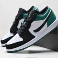 Jordan Low Black White Green