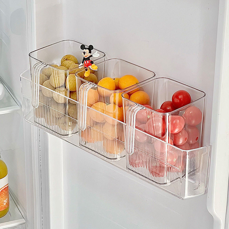 Refrigerator Side Door Storage Box Food-Grade Preservation Box Egg and Vegetable Organizer Freezer-Specific Storage Box