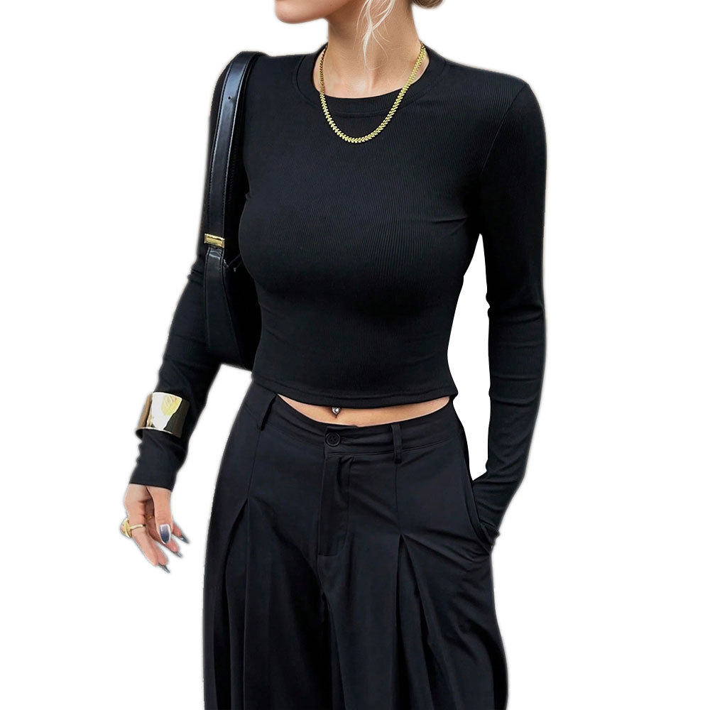 Womens French Style Backless T Shirt Elegant Fashionable Slim Fit Spring Summer Collection Wholesale Available