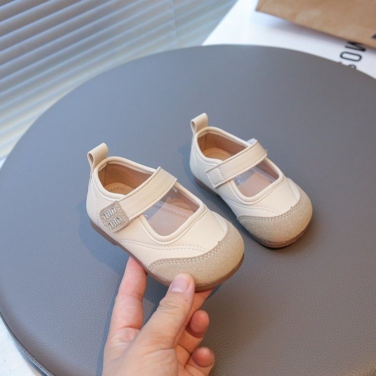 Fashionable Children's Shoes, Baby Soft-Soled Toddler Shoes, One-Year-Old Girls' Small Leather Shoes, Breathable Autum New Style
