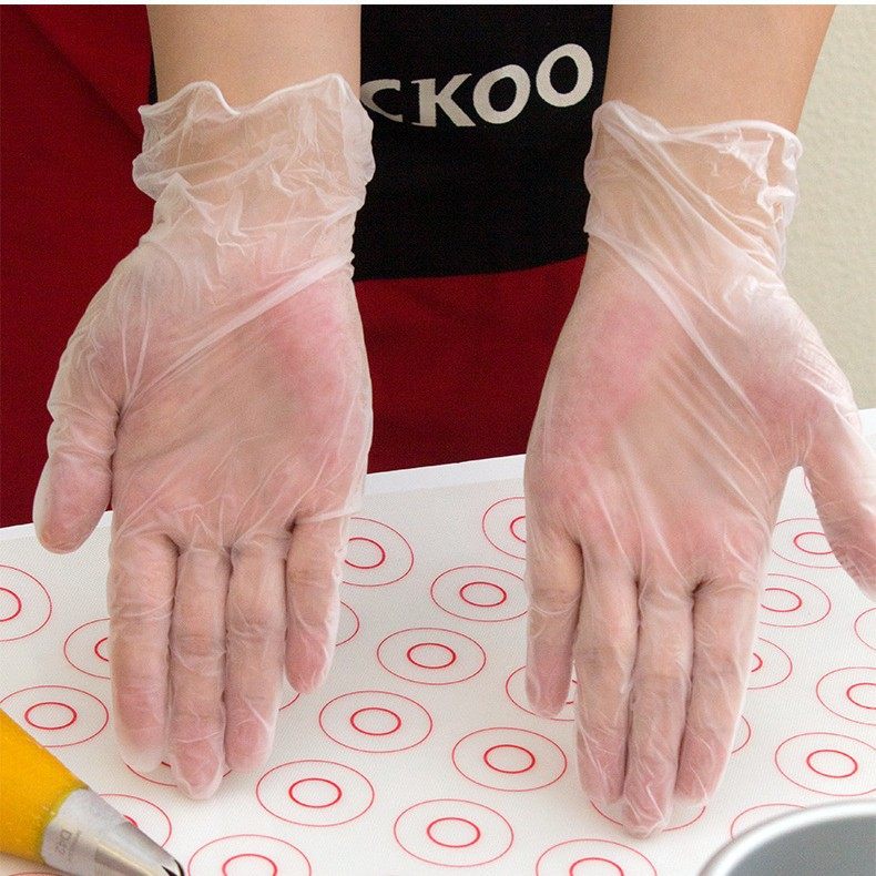 Disposable Powder-Free Non-Slip Pvc Gloves Food Grade Kitchen Cooking Home Cleaning Gloves Beauty Protective Gloves