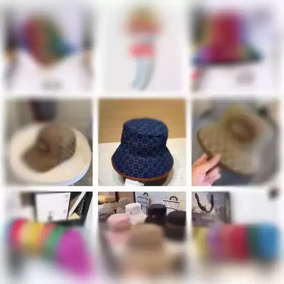 Correct Version G Letter Fisherman Hat Men's and Women's Net Celebration Fashion Casual All-match Sports Sunshade Basin Hat Fisherman Hat