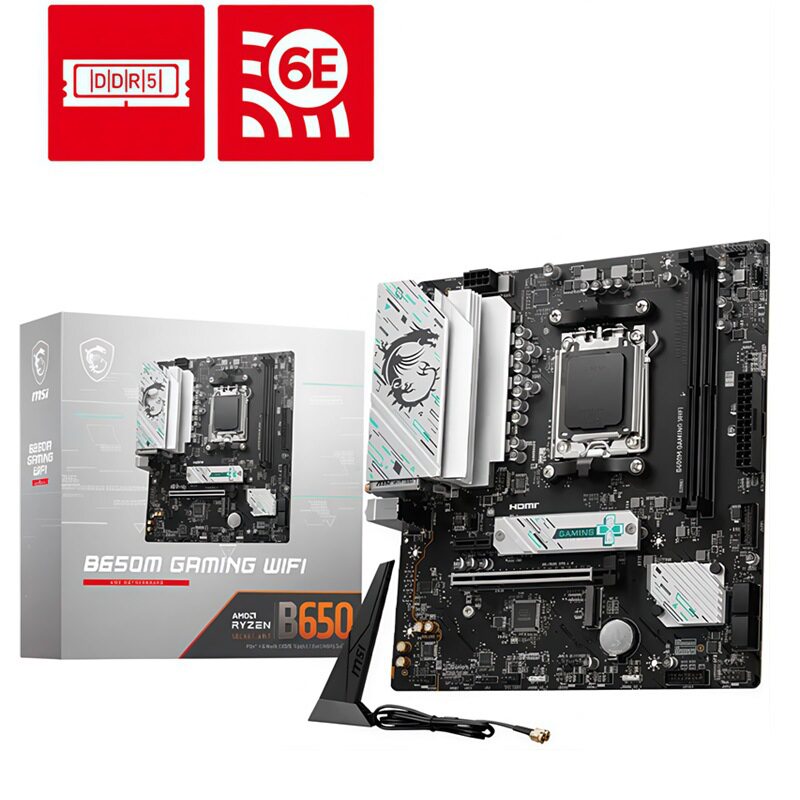 Материнская плата MSI B650M GAMING WIFI поддерживает процессор 7800X3D/9600X/9700X/9500F Изображение 1