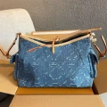 Denim blue butterfly with side pockets 33.5cm