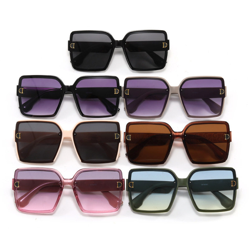 New Fashion Women's Large Frame Sunglasses Women's High-end Sense 2025 European and American Export Trendy Sunscreen Sunglasses Women