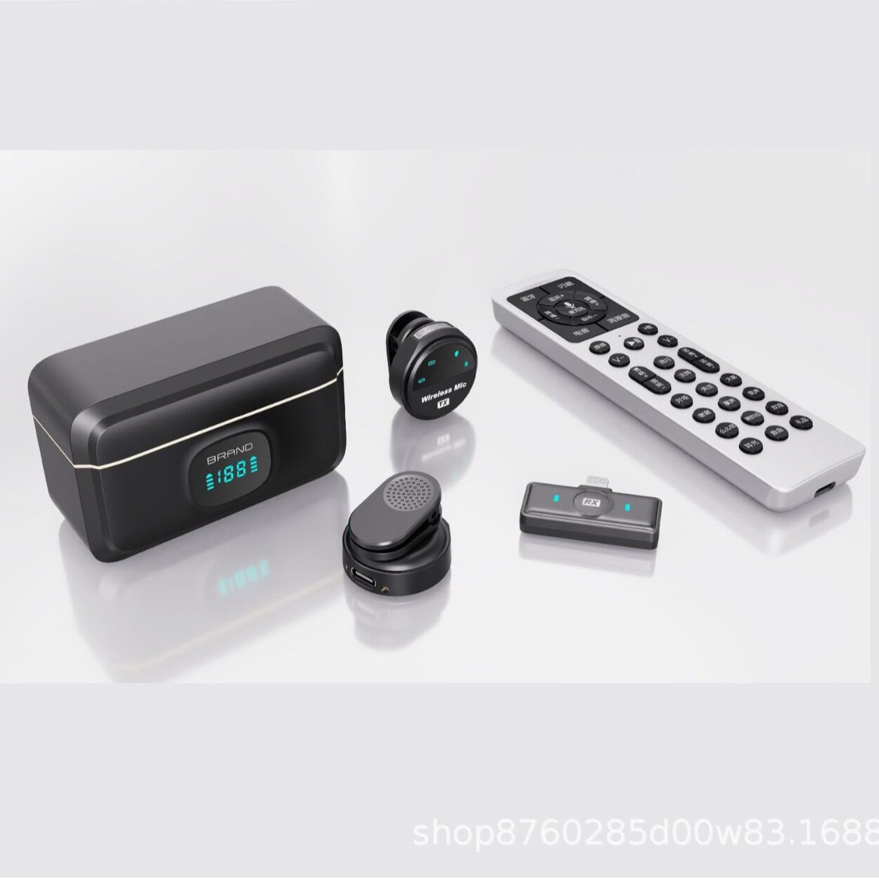 2025 New Model Mammoth Multi-Functional Lavalier Microphone with Dual Mic Function for Accompaniment and Karaoke