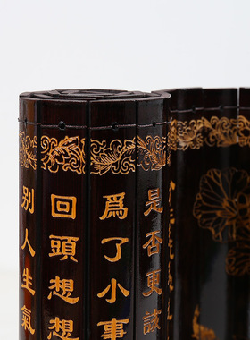 精品竹刻工艺品复古小竹简舞台道具书房摆设古文早教