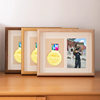 Qianhong Solid Wood Hollow Three-Dimensional Medal Photo Frame Storage Box Marathon Decoration Picture Frame keep Medal of Honor Set Table