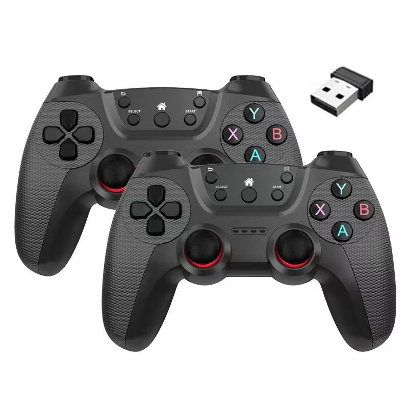 Cross-Border Supply 2.4g Wireless Game Controller Android Pctv Computer Tv Double One-To-Two Controller
