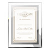 Creative Transparent Crystal Glass Photo Frame Honor Certificate Display Stand A4 Frame Picture Frame Wholesale Mirror Frame