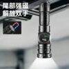 Abs White Laser + Cob Flashlight USB Charging Built-In Outdoor Zoom Long-Range Red and Blue Warning Led Flashlight