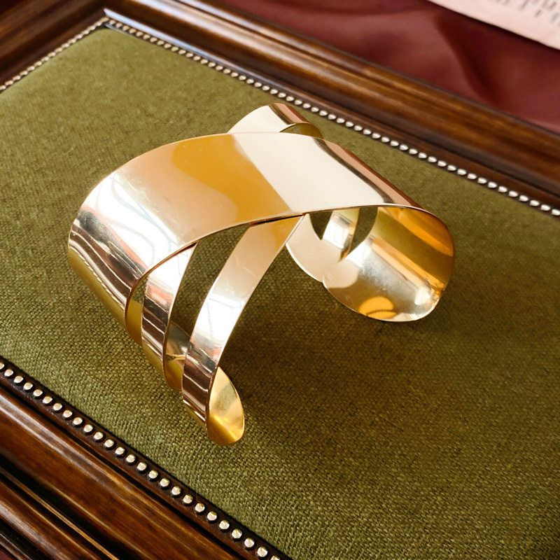 欧美跨境简约时尚手镯臂环小众冷淡风气质手环高级感百搭手饰批发