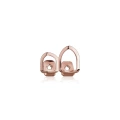 Two hollow rose gold (five-pointed star on the back)