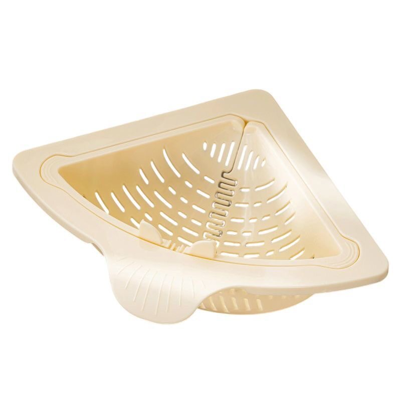 Magnetic Triangular Drain Basket Kitchen Sink Rice Residue Leakage Sieve Filter Vegetable Washing Fruit Pool Storage Rack