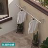Windproof Stainless Steel Tripod Clothes Drying Rod Balcony Top Side Mounted Window Wall Hanging Clothes Drying Rack Fixed Household