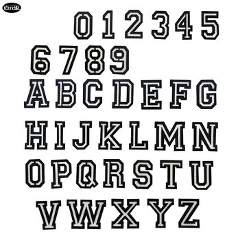 Luminous 26 letters 0-9 digital armband Velcro patch backpack personalized creative badge