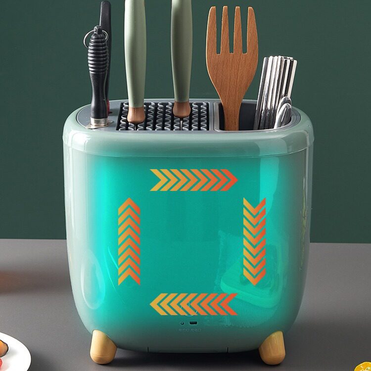 Intelligent Disinfection and Drying Knife Rack Storage Rack Knife Kitchen Knife Knife Holder Chopsticks Cage Storage Integrated Kitchen Supplies Household