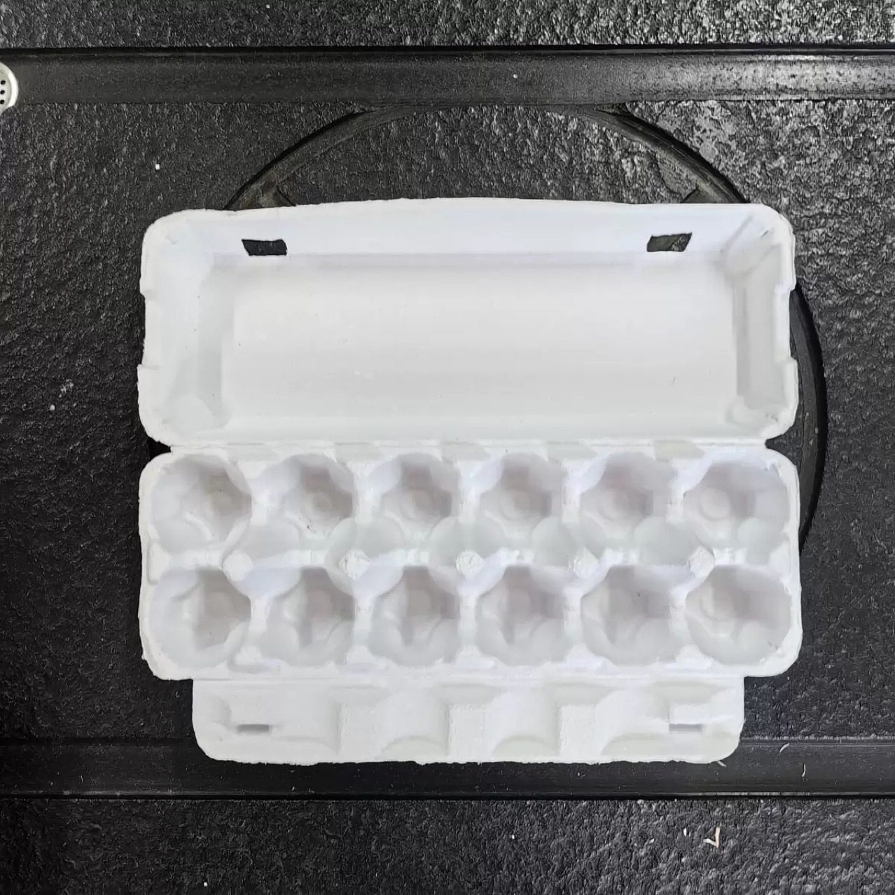 12-Pack White Pulp Egg Cartons, Pulp Egg Trays, Egg Packaging Pulp Trays