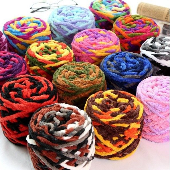 Thick Yarn for Handmade DIY Knitting Scarf, Soft Yarn Ball for Self-Knitting, Crochet Yarn Ball, Knitting Needle