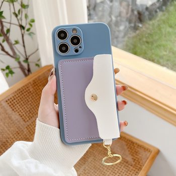 Fine hole card case for Apple 14promax/15 mobile phone case 11/XR card protection case 16plus soft case XS