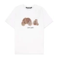 Leopard-print severed head bear White