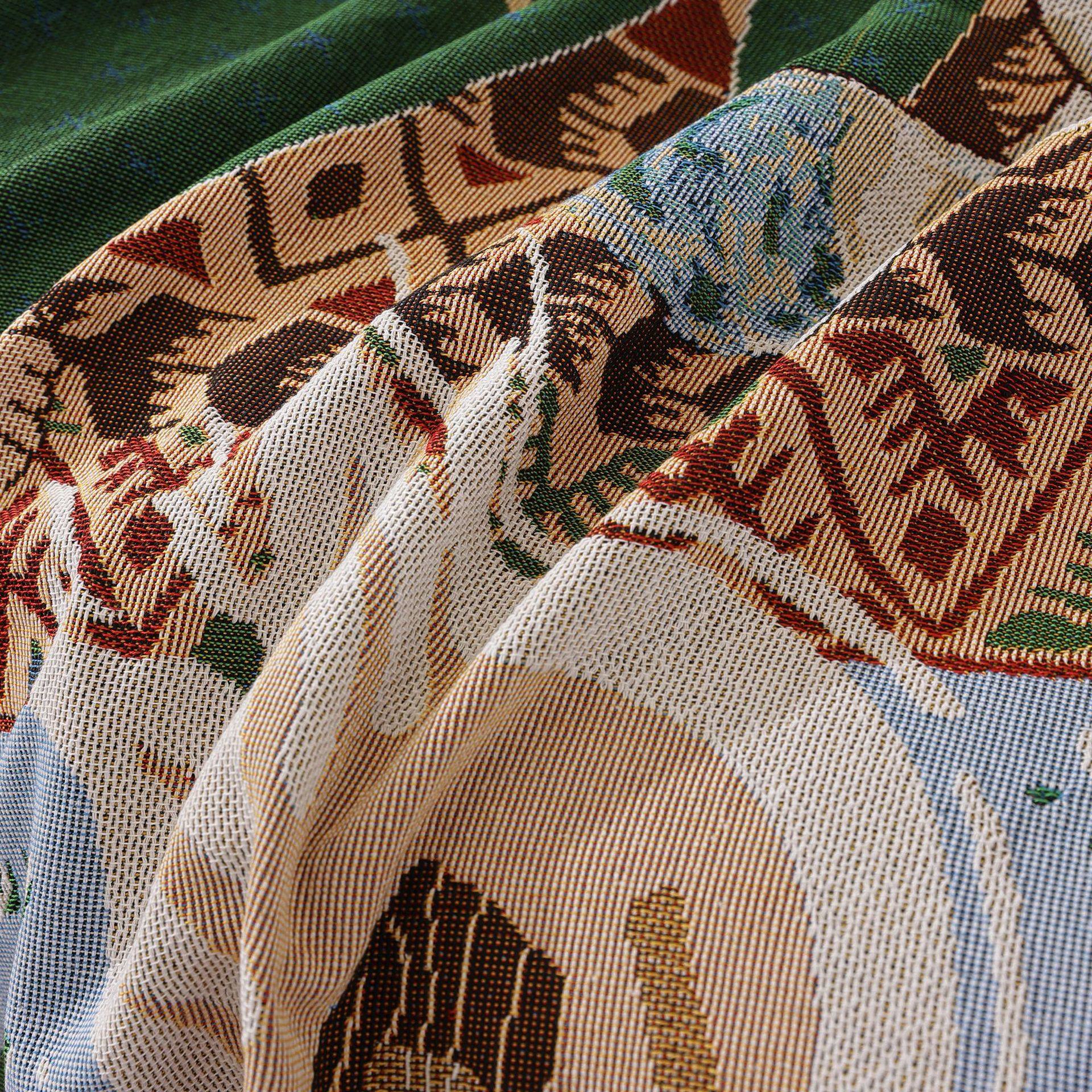 Cross-Border Export Simple Modern Sofa Cover Sofa Towel Camping Blanket Decorative Tapestry Leisure Blanket Lunch Break Blanket Towel