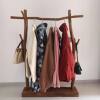 Natural Solid Wood Coat Rack Floor-Standing Household Coat Rack Artistic Solid Wood Practical Branch Simple Bedroom Floor-Standing