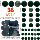 Amazon explosive flocking Christmas ball 36/ШТ Бархатный Рождественский шар, подвесной рождественский шар с защитой от поломки mini 12