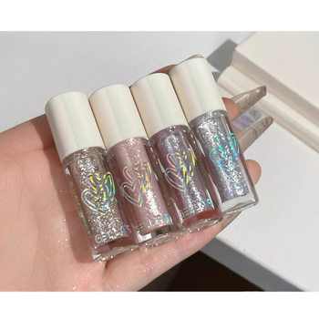 Gella's Dazzling Colorful Liquid Eye Shadow Eye Shadow Single Color Sparkling Super Flash Pearlescent Fine Glitter Diamond Highlighter