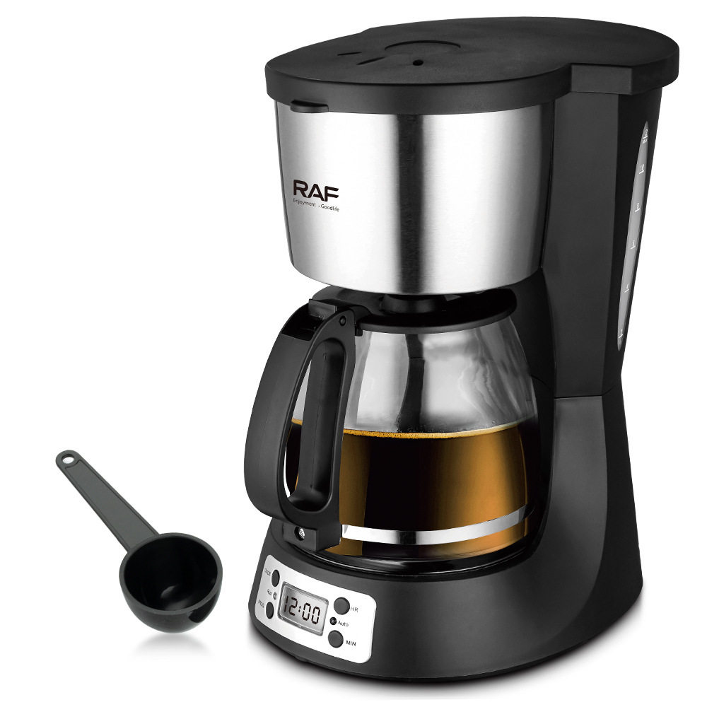 Foreign Trade Drip Coffee Machine Household Automatic All-In-One Small Coffee Machine European Standard Office Bedroom Moka Pot