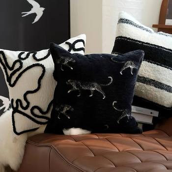 Ins Scandinavian Modern Backrest Pillow Pillowcase Accessible Luxury Cushion Bedside Simple French Sofa Living Room Pillowcase