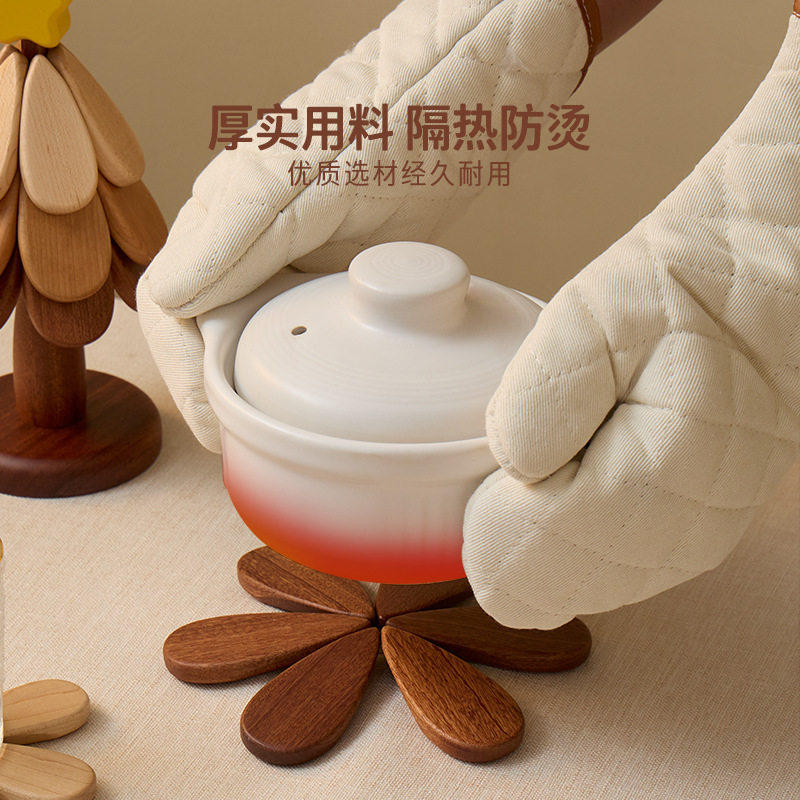 A Tree High-End High-Temperature-Resistant Household Creative Ornaments High-End Tea Cup Pot Holder Christmas Tree Insulation Pad Anti-Scalding Desktop