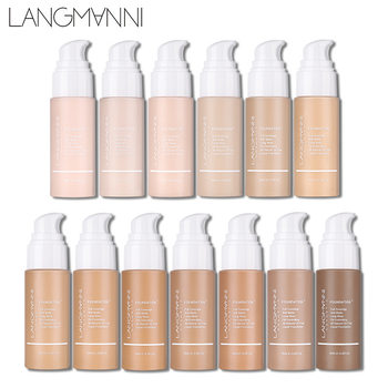 Langmanni/Langmanni Pressed Liquid Foundation Matte Kong Oil Cover Xia Liquid Foundation European and American Makeup