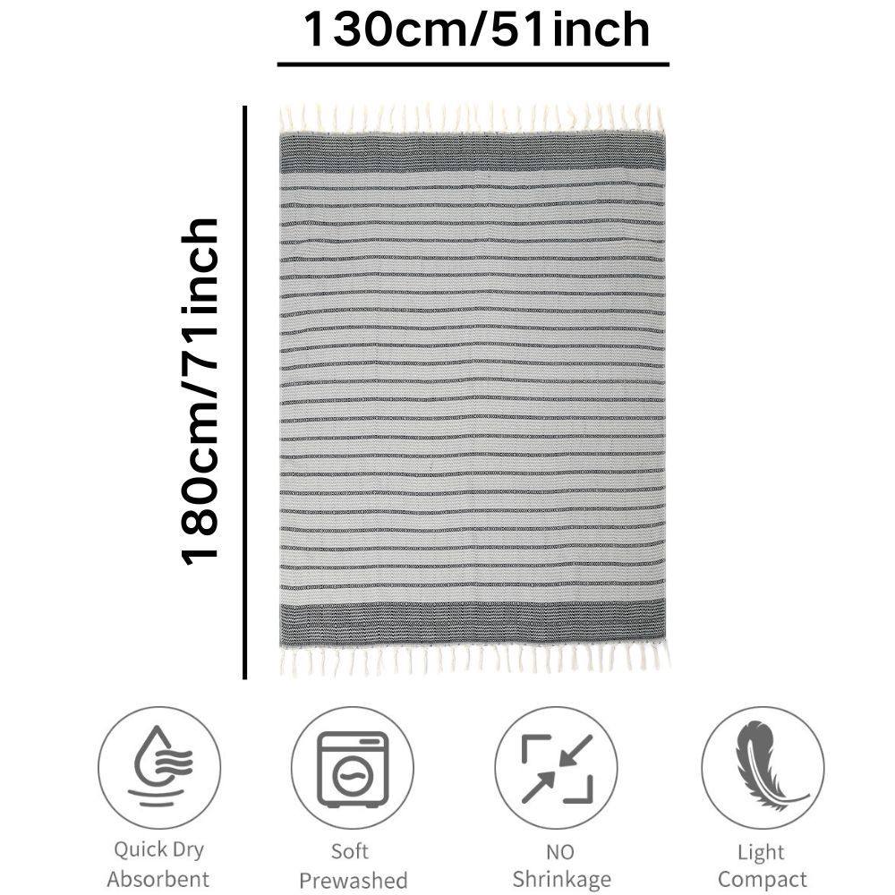 Modern Simple Cotton Blanket, Large Size 130*180cm, with Tassels, Nap Blanket, Wholesale, Sofa Woven, Thickened