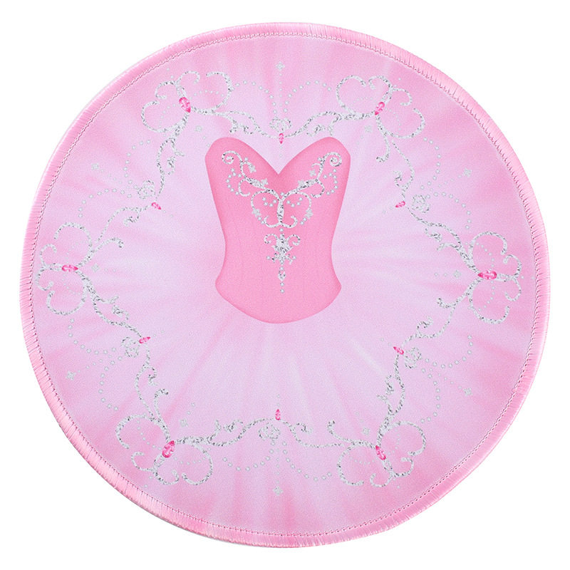 Cross-border tutu skirt ballet mouse pad hand-painted round lock edge ballet peripheral gift