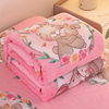 Single and Double Thickened Air-Conditioned Blankets for Student Dormitories, Four-Season Blankets, Bed Sheetss, Cute Home Blankets to Keep Warm in Winter