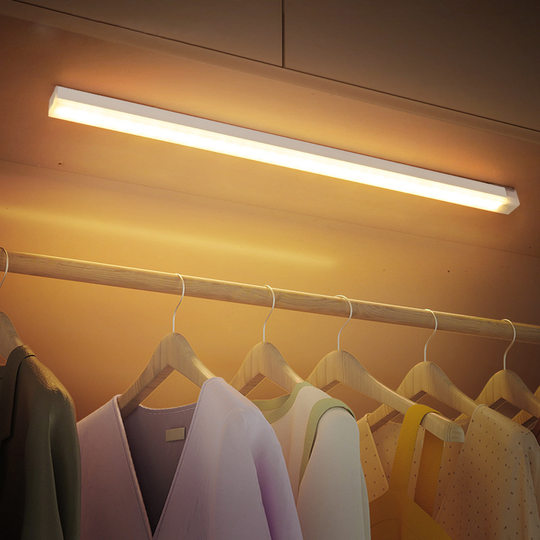 LED Human Body Induction Smart Long Nightlight Kitchen Wardrobe Cabinet Corridor Light