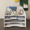 File Rack Desktop Storage Rack Office Supplies Folder A4 Double Clip Folder File Column Paper Cutting Storage Box