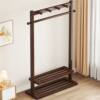 Clothes Rack, Floor-Standing Bedroom Coat Rack, Simple and Modern Movable Clothes Drying Rack, Guesthouse Coat Rack, Tea Room Rack