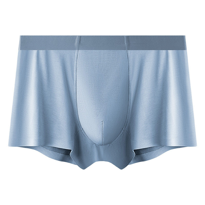 80 modal men's underwear 7A bacteriostatic crotch seamless breathable boxers mulberry silk crotch men's boxers