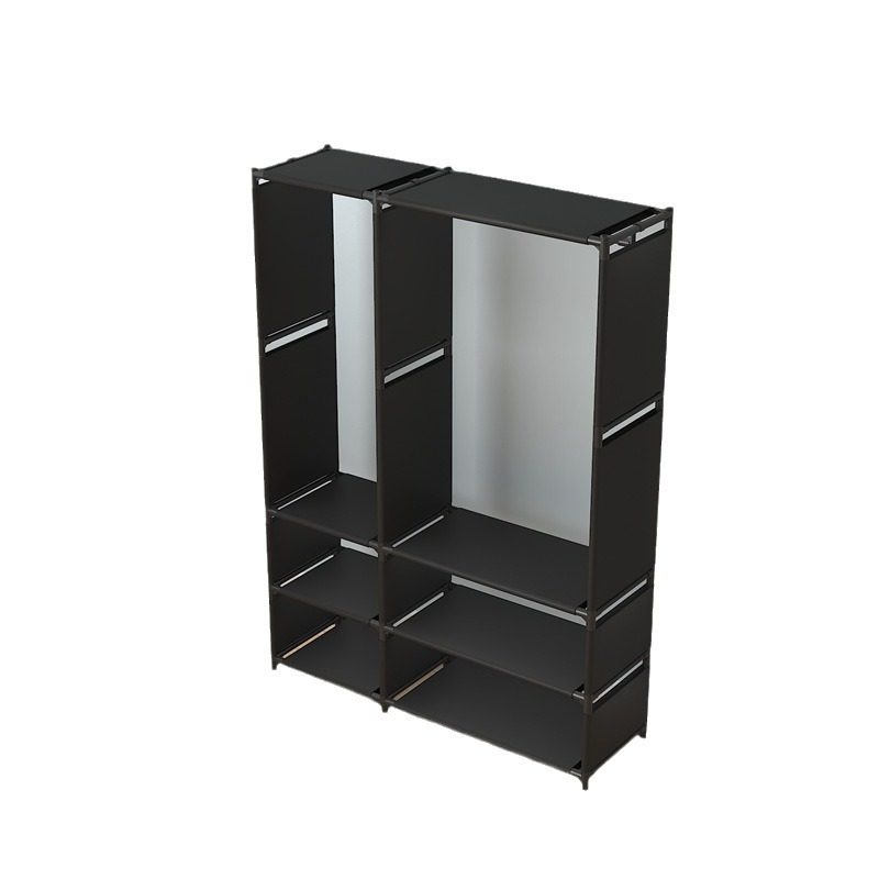 Simple Coat Rack Multi-functional Storage Rack Clothes Rack Household Bedroom Bold Wardrobe Floor Storage Rack Clothes Hanger