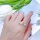 Baoshi Seiko High Version V Gold Drop Ring Женское открывающееся регулируемое кольцо с толстым золотым покрытием Оптовая продажа с фабрики mini 1